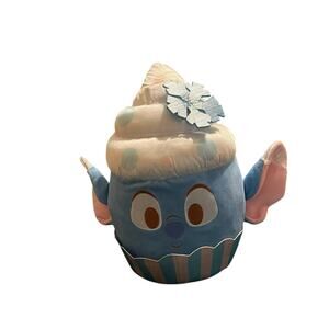 Disney Parks Munchling Stitch Large Plush Winter Cupcake